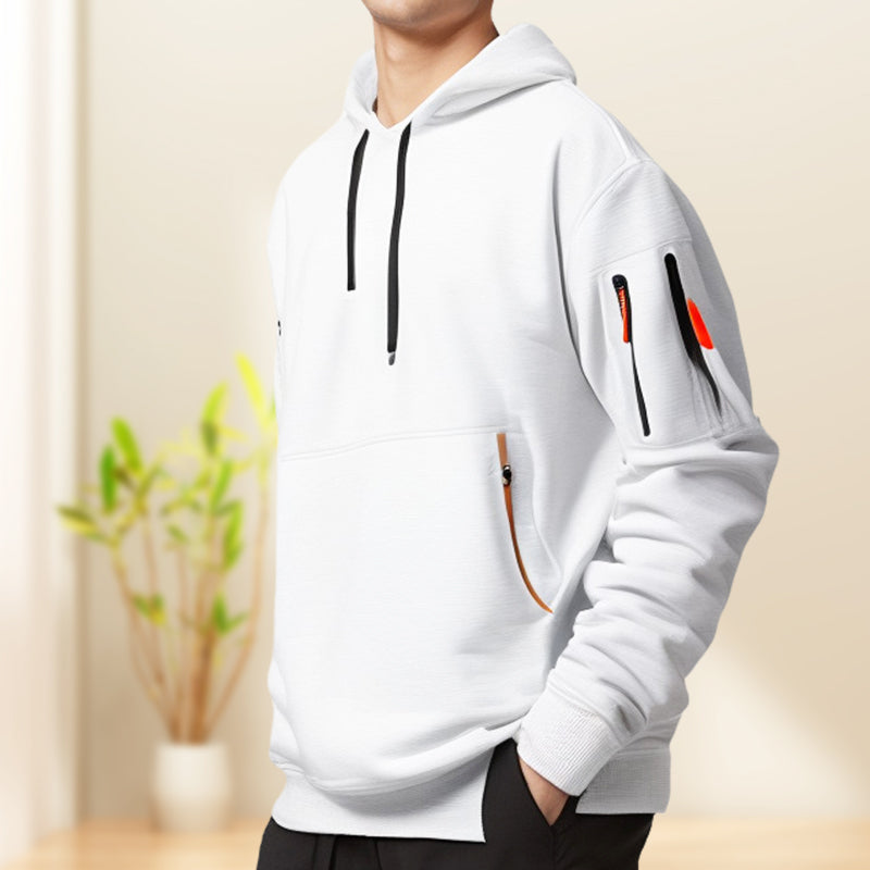 Adriano Hoodie z półzamkiem błyskawicznym – stylowy komfort, sportowy wygląd
