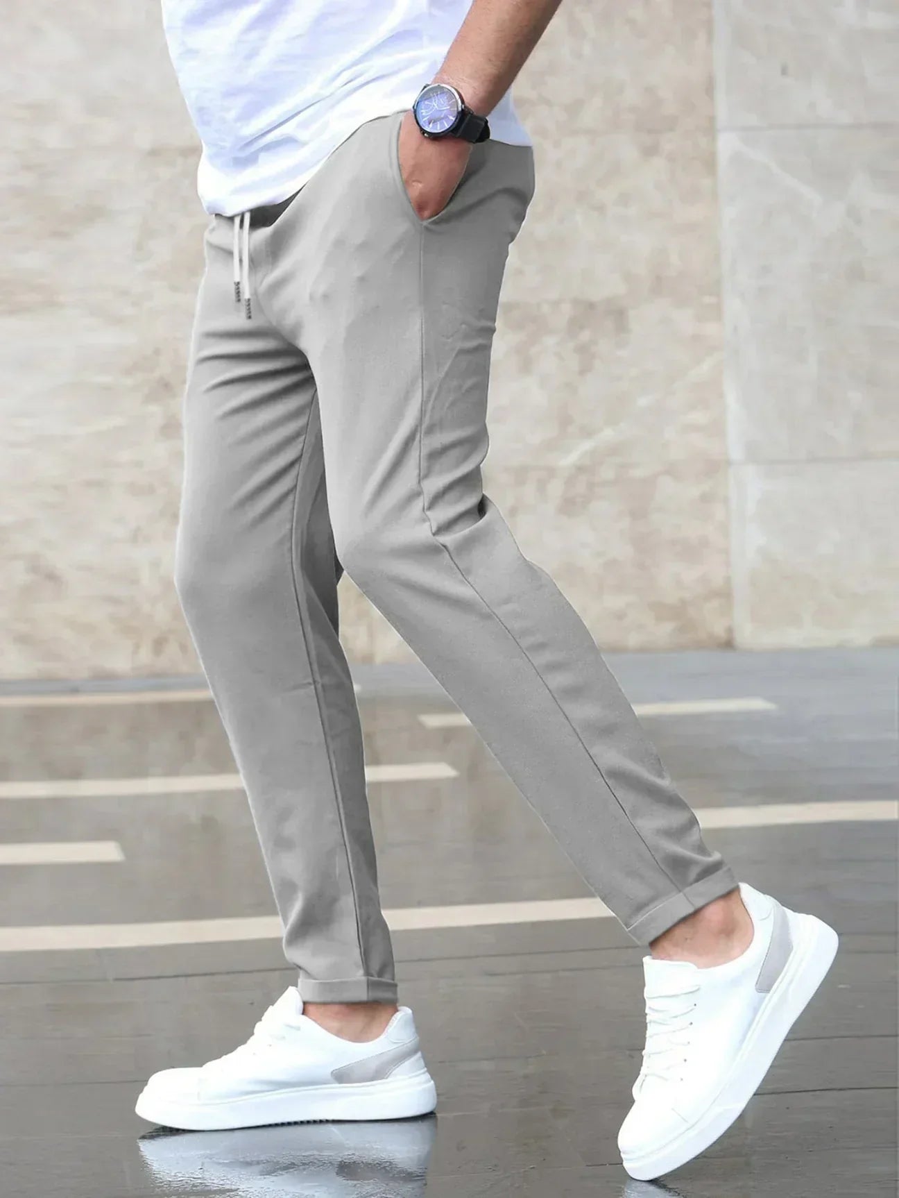 Atlden Slim Fit spodnie joggery dresowe z regulowanym sznurkiem w talii – idealne dopasowanie i nowoczesny design