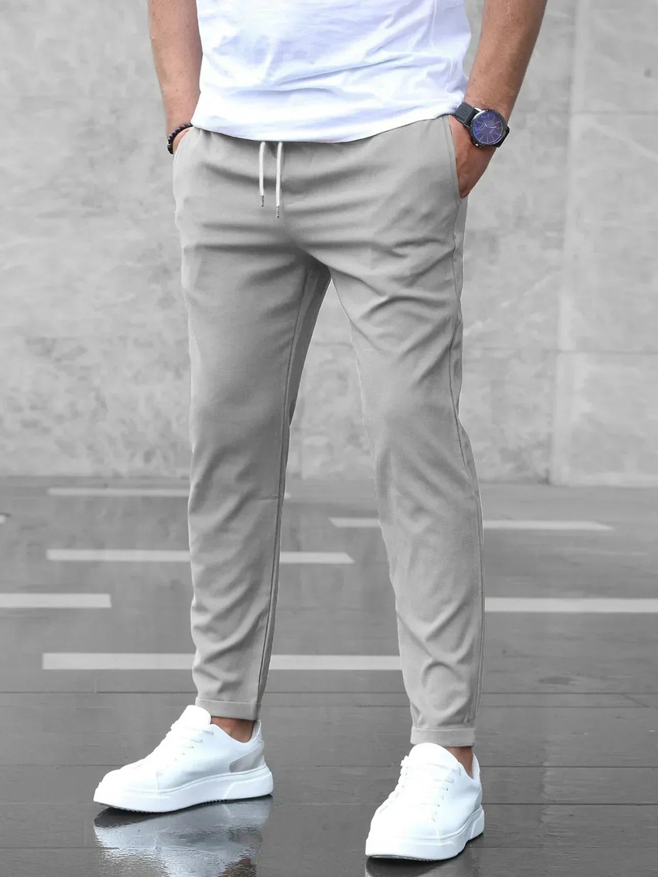 Atlden Slim Fit spodnie joggery dresowe z regulowanym sznurkiem w talii – idealne dopasowanie i nowoczesny design