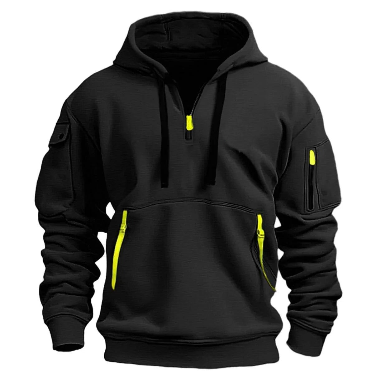 Adriano Hoodie z półzamkiem błyskawicznym – stylowy komfort, sportowy wygląd